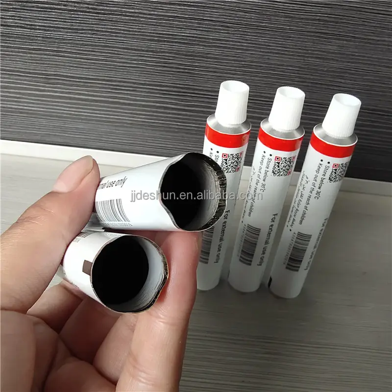 Tùy Chỉnh Kem Y Tế Mềm Ống Tái Chế Bao Bì 20Ml 30Ml Thuốc Mỡ Ráp Nhôm Mỹ Phẩm Ống Sản Xuất Tại Trung Quốc