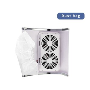 Aspirateur de poussière pour ongles 80W à double ventilateur, machine de aspiration de bureau avec repose-bras, outil de suppression de la poussière pour manucure, pour salon de manucure - Product Image 6