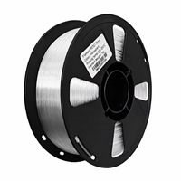 Filamen PETG Standar Hemat Biaya 1.75mm 1kg Spool, Bahan Virgin Rendah Penyusutan untuk Pencetakan 3D FDM