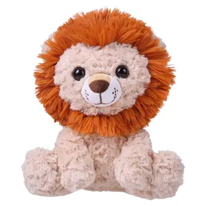 Wholesale cuddly jungle wild animals plush toys custom cartoon children stuffed animals plush toy lion