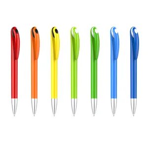 Оптовая продажа, рекламная шариковая ручка с логотипом, пластиковые скрученные стилусы