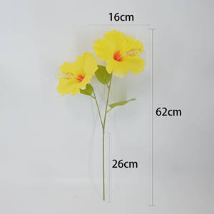 Soggiorno Decorativi Fatti A Mano Fiore Artificiale di Seta Fiori di Ibisco - Product Image 2