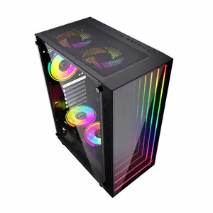 Xyzcase Gaming Computer Hoesjes Pc Gaming Rgb Atx Computer Case Gaming Frame Chassis & Torens Cpu Kast