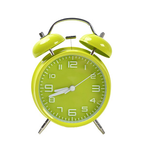 Reloj despertador de metal de 4 pulgadas, silencioso, sin tictac, circular, para estudiantes, regreso a clases, blanco, rojo, negro, azul, verde - Product Image 2