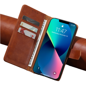 Custodia per telefono a conchiglia in cristallo tinta unita con scomparti per carte - Bestseller a prezzo di fabbrica - Product Image 1