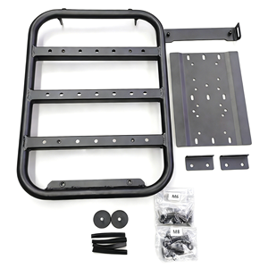 Soporte Lateral para Bidones, Porta Bidones Todoterreno, Escalera para Ventana Trasera Negra para Suzuki Jimny - Product Image 3