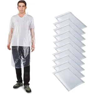 Impermeable Desechable <span class=keywords><strong>de</strong></span> Plástico para Adultos y Niños, para Emergencias, Pesca, Viajes, Camping, Senderismo, Ropa Impermeable Portátil - Product Image 2