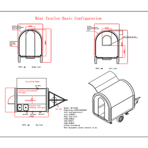 Remorque alimentaire ronde mobile personnalisée Conception accessible aux fauteuils roulants Remorque alimentaire ronde pour événements inclusifs - Product Image 5