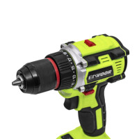 Perceuse-visseuse sans fil 21V sans balais, kit 2x2.0Ah, 2 vitesses, perçage max. 10mm, qualité industrielle OEM pour installation de projets