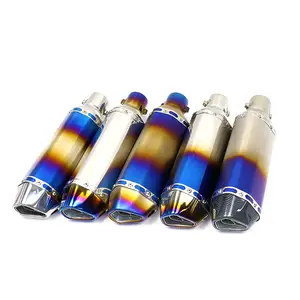 Silencieux d'échappement universel pour moto <span class=keywords><strong>Yoshimura</strong></span> R1000 R600 S750Z longueur 370mm, GSX-S1000 d'échappement en acier inoxydable - Product Image 1
