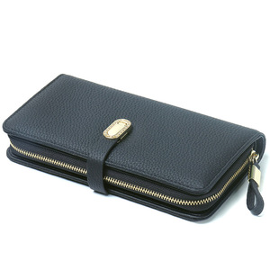 Portefeuille de luxe en cuir véritable à deux volets pour femmes de grande capacité Portefeuille de voyage personnalisé à la mode avec doublure en polyester - Product Image 5