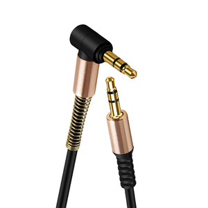 Cổ 90 độ góc bên phải 3.5mm Stereo Cáp âm thanh AUX cho Điện thoại thông minh MP3 máy nghe nhạc máy tính bảng xe Stereo - Product Image 3