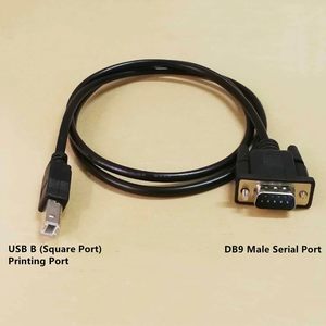 Puerto de impresión <span class=keywords><strong>USB</strong></span> <span class=keywords><strong>B</strong></span>-<span class=keywords><strong>Port</strong></span> macho a DB9 macho RS232 Cable serie DB9 a <span class=keywords><strong>USB</strong></span> tipo <span class=keywords><strong>B</strong></span> Cable adaptador de impresora de transmisión de datos - Product Image 3