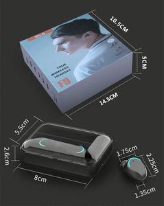 หูฟังไร้สายรุ่นขายดีอันดับต้นๆ พร้อมพาวเวอร์แบงค์ Audifonos F9 5C Auriculares Earphone F9 TWS Earbuds - Product Image 4