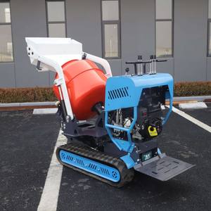 New Diesel <b>Cement</b> <b>Mixer</b> Machine Mini Portable Crawler With Tracks Self Loading Portable - Product Image 5