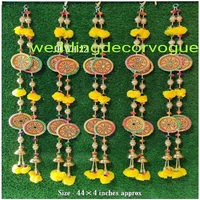 Vente en gros vigne suspendue de fleurs de glycine artificielles colorées pour mariage pour décoration de jardin et de fête du fabricant indien