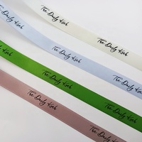 Cinta de Algodón Satinado Grosgrain con Logotipo de Marca Personalizado, Impresión en Serigrafía 3D, Colorida y de Alta Tenacidad