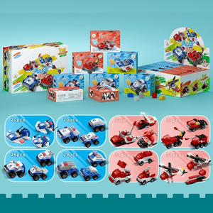 Bloques de Construcción 8 en 1 City <span class=keywords><strong>Guardian</strong></span> y Fire Hero - 8 Piezas de Ladrillos Educativos STEM, Juguete de Construcción para Regalos de Fiesta - Product Image 4