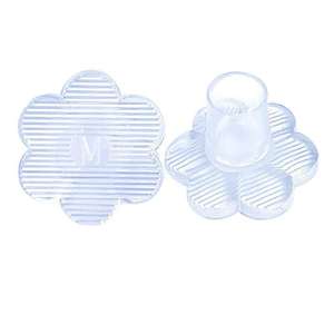 Protège-chaussures à talons hauts en PVC en forme de fleur, antidérapant et amortissant, pour herbe, embout de protection pour talons hauts - Product Image 3