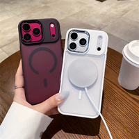 Étui de téléphone magnétique antichoc de luxe de haute qualité pour iPhone 17 18 Pro Max, coque personnalisée au toucher doux et agréable