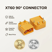 Source Factory XT60 90 °   Connecteur 30A, contact en alliage de cuivre, boîtier en nylon, fiche mâle/femelle