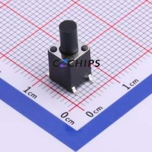 K2-6645SP-U4SC-04 Tactile Switch SMD-4P,6x6mm Switch 2.5N Vertical Mount 6mm 6mm - Product Image 1