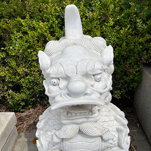 Foo-estatua personalizada de fábrica para perro, mármol, Animal, León, Chino - Product Image 3