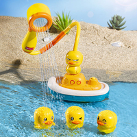 Jouet de bain en plastique en forme de canard à pompe à eau pour enfants et bébés, idéal pour la douche et le bain – Vente chaude en gros