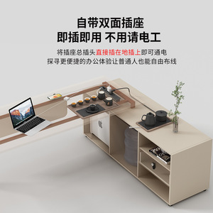 Chất <span class=keywords><strong>l</strong></span>ượng cao phong cách hiện đại MDF chất liệu <span class=keywords><strong>L</strong></span> hình dạng Ông Chủ CEO bàn văn phòng bàn điều hành với tủ cho văn phòng xây dựng - Product Image 4