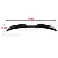 Aileron de Toit Arrière Becquet Lèvre pour Renault Megane 4 IV GT Sport Tourer 2016-2022 Berline en Plastique ABS Décoration d'Aile Arrière de Voiture