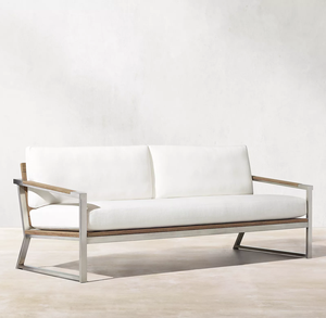 Nuevo Juego de Muebles de Jardín de Lujo para Patio, Sofá de Aluminio y Teca para Exteriores - Product Image 2