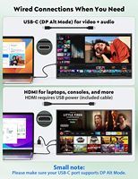 Moniteur portable sans fil avec batterie intégrée, doté d'une batterie intégrée de 10 000 mAh