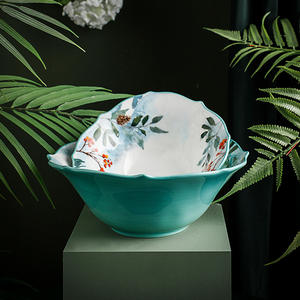 Ensemble de vaisselle en céramique Forest Story, série cerf, saladier, plat à soupe, plat à riz au four - Product Image 5