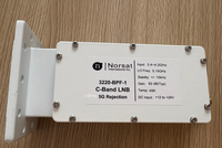 Matériel en alliage de zinc Norsat 3200- BPF-1 LNB bande C TYPE F 3.4-4.2GHZ