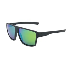 TPX super light Material polarized lens square frame logo custom floating sunglasses men