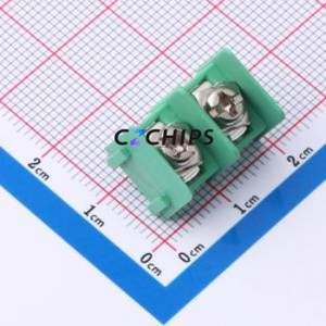 MX8500-8.5-02P-GN01-Cu-S-A Barrier Terminal Block Through hole Component THT,P=8.5mm Connector Two Sides 8.5mm 1x2P Straight Pin - Product Image 1