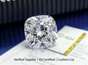 เพชรทรงคุชชั่น IGI Certified ขนาด 1 กะรัต 1.5 กะรัต 2 กะรัต 3 กะรัต คุณภาพ VS1 VVS2 VVS2 เพชรสังเคราะห์เพาะเลี้ยงในห้องปฏิบัติการ สำหรับแหวนหมั้น แหวนแต่งงาน สร้อยคอ - Product Image 2