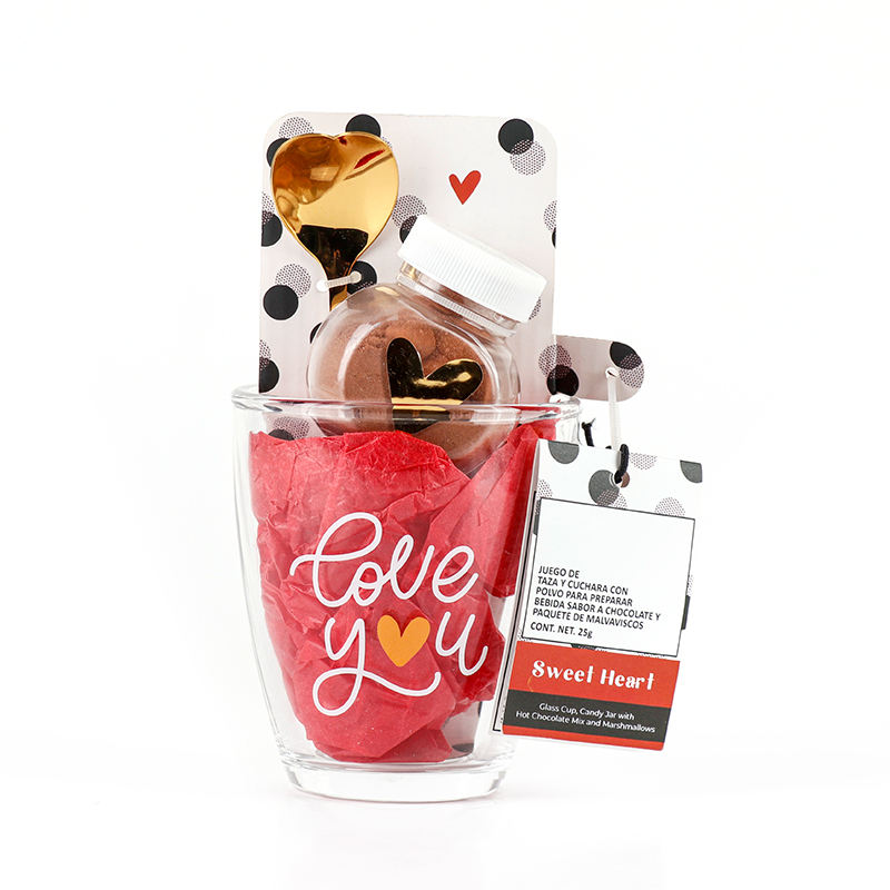 YOU MAKE MY HEART MELT GLASS SET