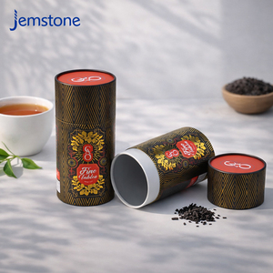 Custom Recyclable Food Grade Coffee Tea Packaging Round <b>Cardboard</b> Packing Box Aluminum Foil Liner Cylinder Paper <b>Tube</b> Packaging - Product Image 5