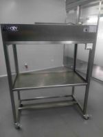 Système de banc de nettoyage à flux laminaire vertical avec unité de filtre à ventilateur FFU, douche à air et conception de mur souple pour laboratoire et tente de culture