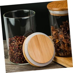 ภาชนะแก้วทนความร้อน100มล. ~ 2000มล. เหยือกแก้วยุโรปแบบยั่งยืนพร้อมฝาและช้อน - Product Image 3