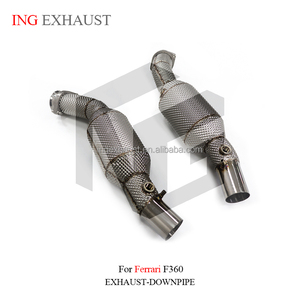 ING High Performance Exhaust System Catalyzed Downpipe for Ferrari F360 2000-2006 3.6L V8 With Catalytic Auto Performance <strong>Parts</strong> - Product Image 6