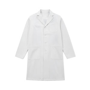 Uniformes de Hospital para Hombre, Bata de Médico Blanca de Poliéster, Personalizada OEM ODM - Product Image 1