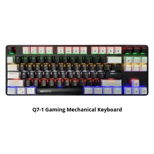 Bàn phím chơi game cơ học 87 phím có dây, thiết kế thẩm mỹ cao, dành cho nữ, nhiều màu sắc, dùng được với máy tính xách tay - Product Image 6