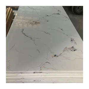 High Gloss Waterproof 3D Uv Pvc Marble Sheet Wall Panels For Cabinet Decoration