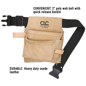 179354 sac à ongles et à outils <span class=keywords><strong>de</strong></span> <span class=keywords><strong>charpentier</strong></span> grain supérieur inversé 10 poches usage quotidien grande capacité sacs à outils durables polyvalents - Product Image 6