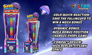 Leon tiết kiệm UFO thả trò chơi <span class=keywords><strong>Arcade</strong></span> nút phản ứng nhanh Máy đóng sầm vé mua lại bán buôn đồng xu Máy <span class=keywords><strong>Arcade</strong></span> nhựa - Product Image 6