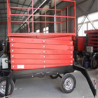 Chariot élévateur à ciseaux hydraulique semi-automatique/manuel Skylift 4m 6m 8m 10m 12m 14m