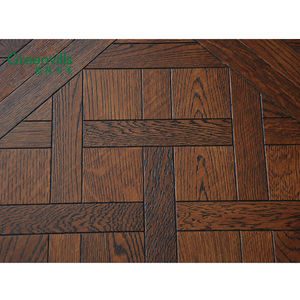 Suministro directo de fábrica, <span class=keywords><strong>parquet</strong></span> de roble blanco europeo, suelo de madera real cepillada, suelo de madera maciza de roble - Product Image 2