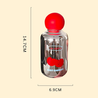 Nouvelle tasse en verre thermorésistant 330 ml 2026 avec couvercle PP isolé sous vide, portable, pour l'eau